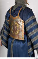  Photos Medieval Knight in plate armor 10 Blue gambeson Medieval soldier Plate armor chest armor upper body 0011.jpg